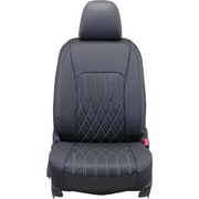 シートカバー 全席セット オデッセイ/オデッセイハイブリッド ストリームステッチ ブラック×ホワイトステッチ 25EHC2519KW