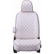 シートカバー 全席セット アテンザセダン キルト ホワイト×レッドステッチ 15EZB7001W