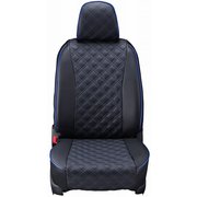 シートカバー 全席セット ムーヴ/ムーヴカスタム キルト ブラック×ブルーステッチ 15EDA0687E