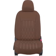 シートカバー 全席セット プリウスα/メビウス ストリームステッチ ブラウン×アイボリーステッチ 25ETB1131NV