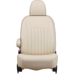 シートカバー 全席セット ランドクルーザー ライン アイボリー×ブラウンステッチ 43ETC1620VN