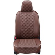 シートカバー 全席セット グレイス キルト ブラウン×アイボリーステッチ 15EHB2030N