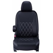 シートカバー 全席セット ゼスト/ゼストスパーク ダイヤ ブラック×ホワイトステッチ 16EHA0325K
