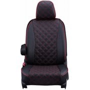 シートカバー 全席セット ジューク キルト ブラック×レッドステッチ 15ENB5261D
