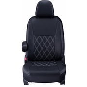 シートカバー 全席セット ジューク ダイヤ ブラック×ホワイトステッチ 16ENB5261K