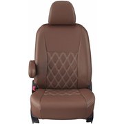 シートカバー 全席セット ジムニー ダイヤ ブラウン×アイボリーステッチ 16ESA6013N