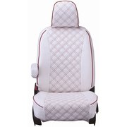 シートカバー 全席セット インプレッサスポーツ/XV キルト ホワイト×レッドステッチ 15EFB8125W