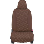 シートカバー 全席セット インプレッサスポーツ/XV オーバーステッチ ブラウン×アイボリーステッチ 24EFB8125NV