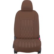 シートカバー 全席セット インプレッサスポーツ/XV ストリームステッチ ブラウン×アイボリーステッチ 25EFB8125NV