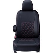 シートカバー 全席セット インプレッサスポーツハイブリッド（e-Boxer）/ XVハイブリッド（e-Boxer）ダイヤ ブラック×レッドステッチ 16EFB8131D