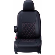 シートカバー 全席セット アイシス ダイヤ ブラック×レッドステッチ 16ETC0272D