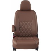 シートカバー 全席セット アイシス ダイヤ ブラウン×アイボリーステッチ 16ETC0272N