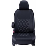 シートカバー 全席セット ミラココア ダイヤ ブラック×ホワイトステッチ 16EDA6503K