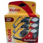Funsaver レンズ付きフイルム ISO800内蔵/フラッシュ付き 27枚撮り 3個パック 1095082