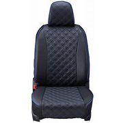15EHC0408E [シートカバー 全席セット ステップワゴン キルト ブラック×ブルーステッチ]