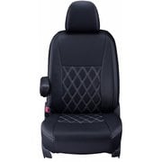 16EHC0408K [シートカバー 全席セット ステップワゴン ダイヤ ブラック×ホワイトステッチ]