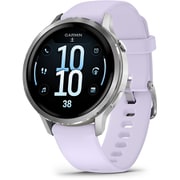 Venu 4（ヴェニュー 4）41mm Silver / Periwinkle シリコンバンド 心電図（ECG）アプリ Suica対応 GPSスマートウォッチ 010-03013-31