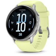 Venu 4（ヴェニュー 4）45mm Silver / Citron シリコンバンド 心電図（ECG）アプリ Suica対応 GPSスマートウォッチ 010-03014-32