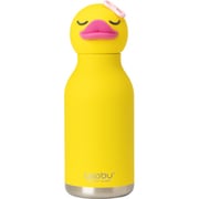BESTIE（べスティ） キャラクター ボトル 460ml カナダ発 アニマル 動物 保温保冷 ステンレスボトル 高品質 ステンレス 二層構造 スクリュー式 ストロー付き アヒル イエロー SBV44DU