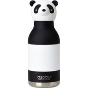 BESTIE（べスティ） キャラクター ボトル 460ml カナダ発 アニマル 動物 保温保冷 ステンレスボトル 高品質 ステンレス 二層構造 スクリュー式 ストロー付き パンダ ブラック SBV44PA