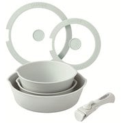 フライパン 6点セット IH対応 オーブン対応 ペールグリーン BHK304-R-PGR