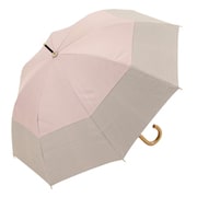 長傘 晴雨兼用 centelleo（センテリオ）バイカラー パラソル 手開き式 50cm ピンク