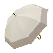 長傘 晴雨兼用 centelleo（センテリオ）バイカラー パラソル レース 手開き式 50cm A