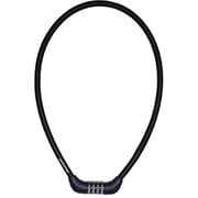 自転車 鍵 ロック 4ダイヤルロック ワイヤー長70cm/φ10mm/周長80cm 可変式ダイヤル ストレート ブラック Y-4209