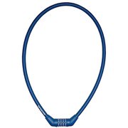 自転車 鍵 ロック 4ダイヤルワイヤーロック ワイヤー長90cm/φ12mm/周長101cm 可変式ダイヤル ストレート ネイビー Y-4279