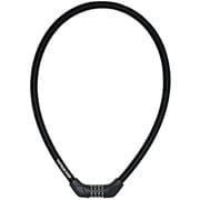自転車 鍵 ロック 太い4ダイヤルワイヤーロック ワイヤー長90cm/φ15mm/周長101cm 可変式ダイヤル ストレート ブラック Y-4296