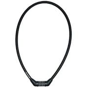 自転車 鍵 ロック 4ダイヤルワイヤーロック ワイヤー長90cm/φ12mm/周長101cm 可変式ダイヤル ストレート ブラック Y-4339