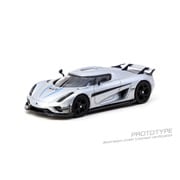T64G-TL017-SL 1/64 Koenigsegg Regera Silver Metallic/Blue Accents [ダイキャストミニカー]