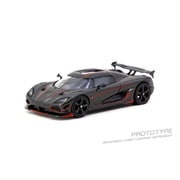 T64G-TL005-BCF 1/64 Koenigsegg Agera RS Black Carbon Fiber/Red Accents [ダイキャストミニカー]