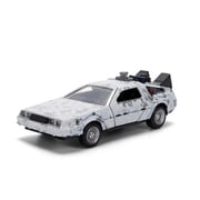 JADA36848 1/32 バック・トゥ・ザ・フューチャー タイムマシーン （デロリアン） 凍結仕様 限定 40周年記念/ブラウン博士トラックパッケージ [ダイキャストミニカー]