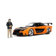 JADA33174 1/24 F&F マツダ RX-7 オレンジ ハン・ルーフィギュア付 [ダイキャストミニカー]