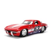 JADA36594 1/24 1963 シェビー コルベット スティングレイ レッド/#63 [ダイキャストミニカー]