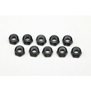 ZC-N3L3 スチール製 ナイロンロックナット 黒/薄型 M3×3.0mm 10ヶ入 [ラジコン用パーツ]