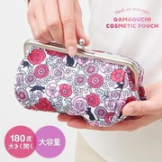 たっぷり入るがま口化粧ポーチ 黒ネコ 1008759