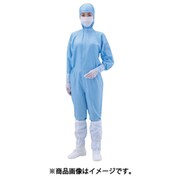 AS 無塵衣AS197C フード付 青 4L 1-7865-06