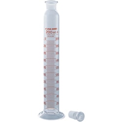 AS 有栓メスシリンダー200ml ASONE 1-8563-07