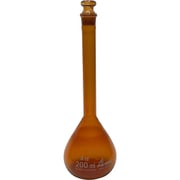 AS メスフラスコ茶200ml高精度ASONE 1-8565-27