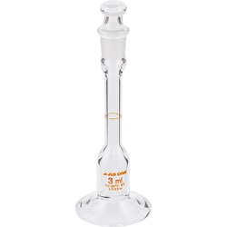 AS 台付メスフラスコ白 3ml（ASONE） 1-8582-03