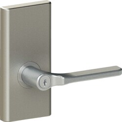 HINAKA かんたん取替レバーハンドル 長座鍵付錠 シルバー 358-ML-SL-5060