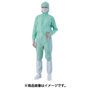 AS AS1403緑M フード一体ツナギ服 4-2372-02