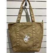BM3006 ベージュ [スタンダード キャンバストートバッグ ブランド ロゴ ポニー 刺繍 BHPC]