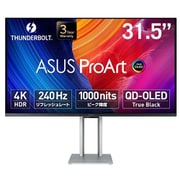 プロフェッショナルモニター/ProArt Display OLED/31.5型/4K（3840×2160）/QD-OLEDパネル/アンチリフレクション/DisplayHDR 400 Trueblack/240Hz/0.1ms（GTG）/HDMI Thunderbolt 4/スピーカー搭載 PA32UCDM