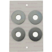強粘着付き貼るワッシャー（鉄/ユニクロめっき）8.5×26×1.6mm 4枚入り 901-3997