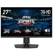 ゲーミングモニター/27型/フルHD（1920×1080）/RAPID IPS/非光沢/HDR対応/240Hz/0.5ms（GTG）/HDMI×2 DP×1/スピーカー内蔵 MAG 272PF X24