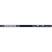 明工 30A 200Vコンセントバー（C13×12）20A安全ブレーカ×2（C13×6コ口 2分岐） ME8709