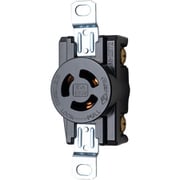 明工 機器用接地2P 15A引掛埋込コンセント P:83.5 楕円 MH2872T01